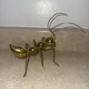 Decorative Gold Ant Figurine